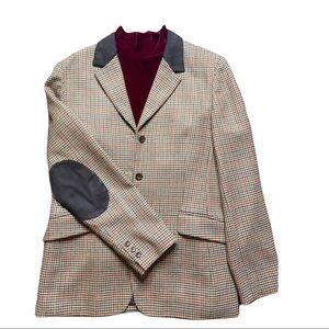 Vintage Casual Corner Brown and Burgundy Blazer, size 12